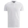 Aquascutum Men's Hill Pique Polo Shirt with Check Shoulder Patch - White - Image 1