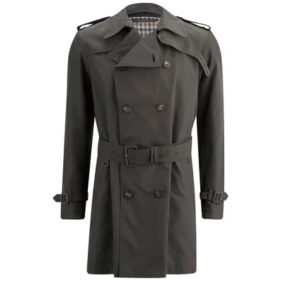 Aquascutum Men's Patmore Double Breasted Trench Coat - Brown