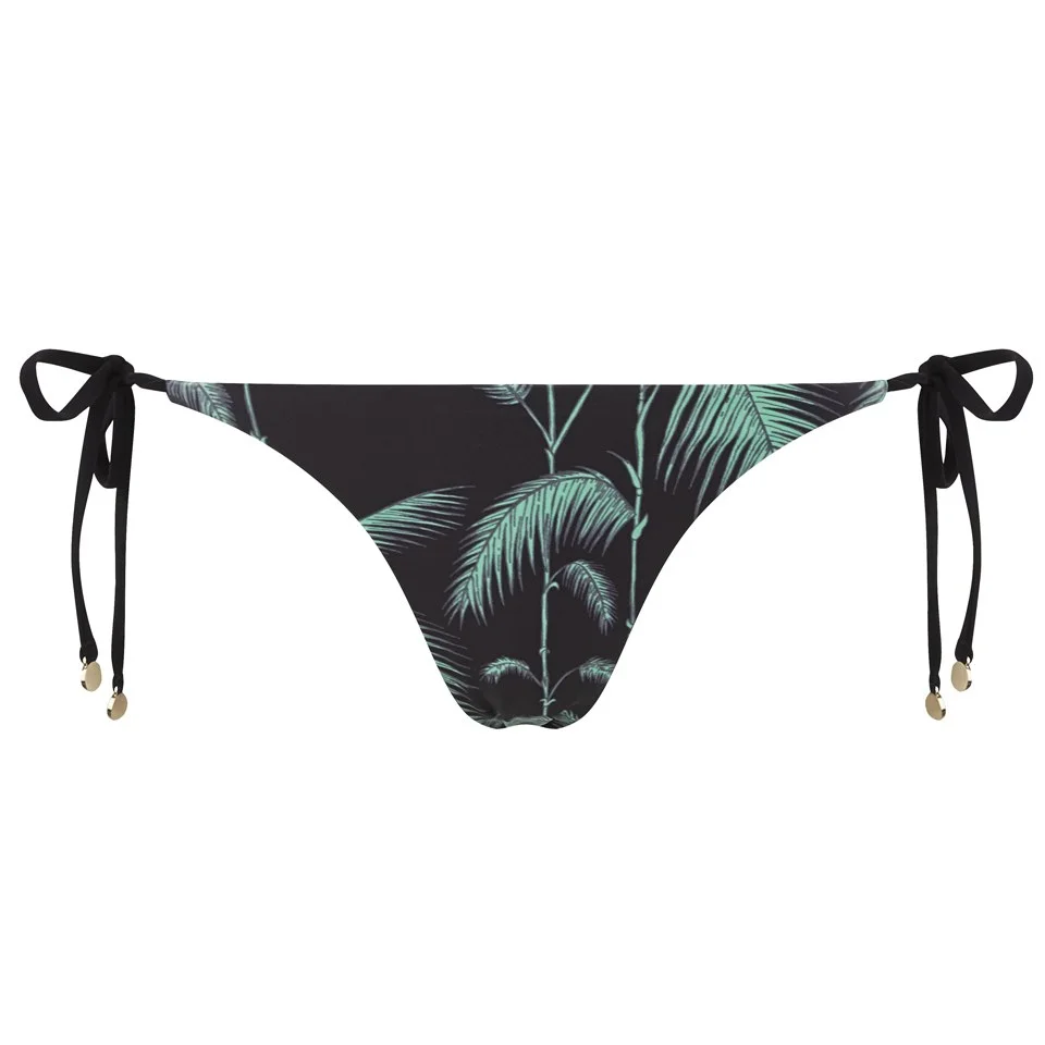 Wildfox Women's Bamboo Reversible Tie Side Brazilian Bikini Bottoms - Green Image 1