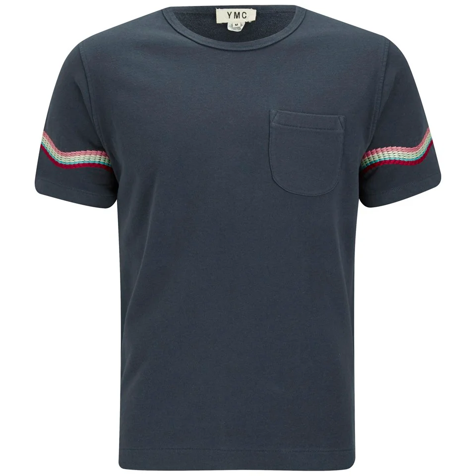 YMC Men's Wave Short Sleeve T-Shirt - Navy Image 1