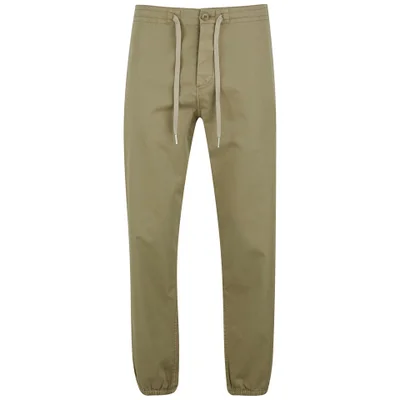 YMC Men's Military Beach Garment Dyed Herringbone Twill Trousers - Khaki