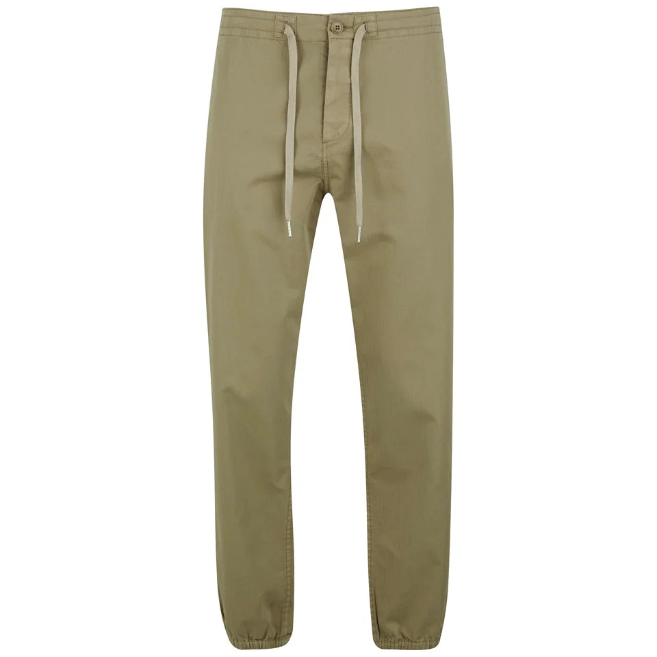 YMC Men's Military Beach Garment Dyed Herringbone Twill Trousers - Khaki Image 1