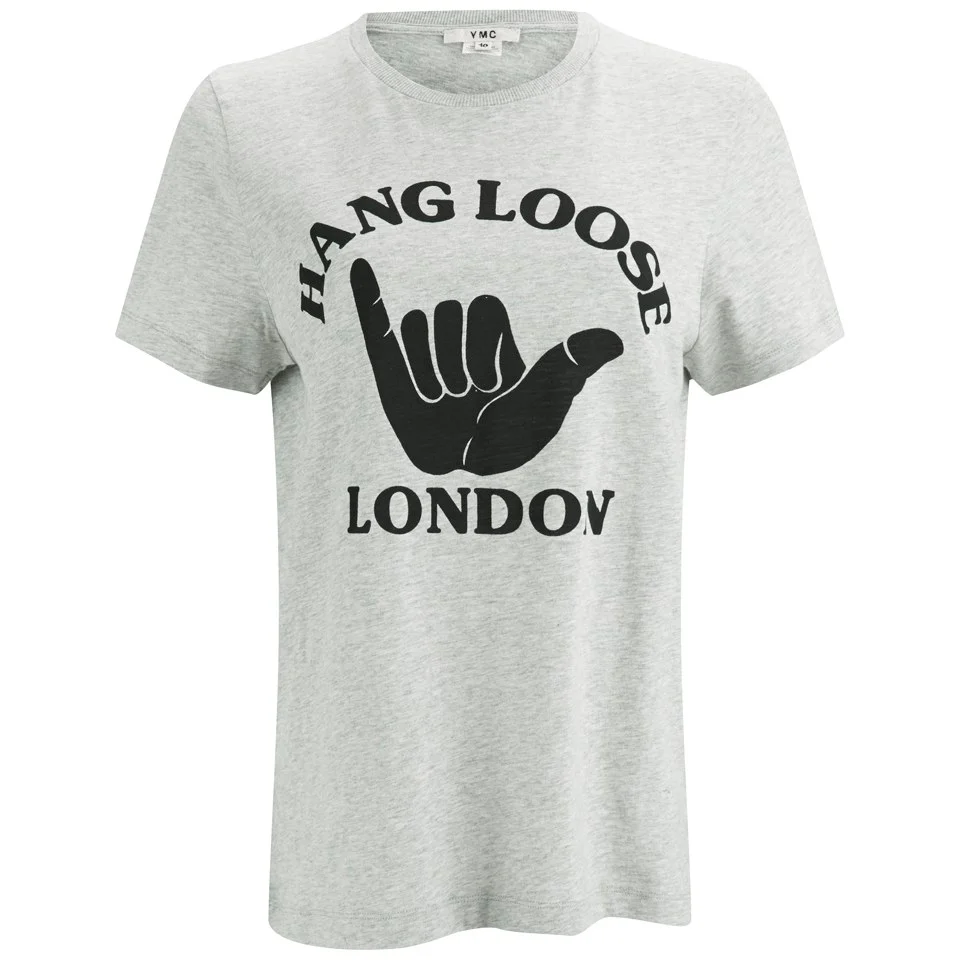 YMC Women's Hang Loose London T-Shirt - Grey Image 1