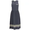 YMC Women's Engineered Stripe Jersey Dress - Navy/Cream - Image 1