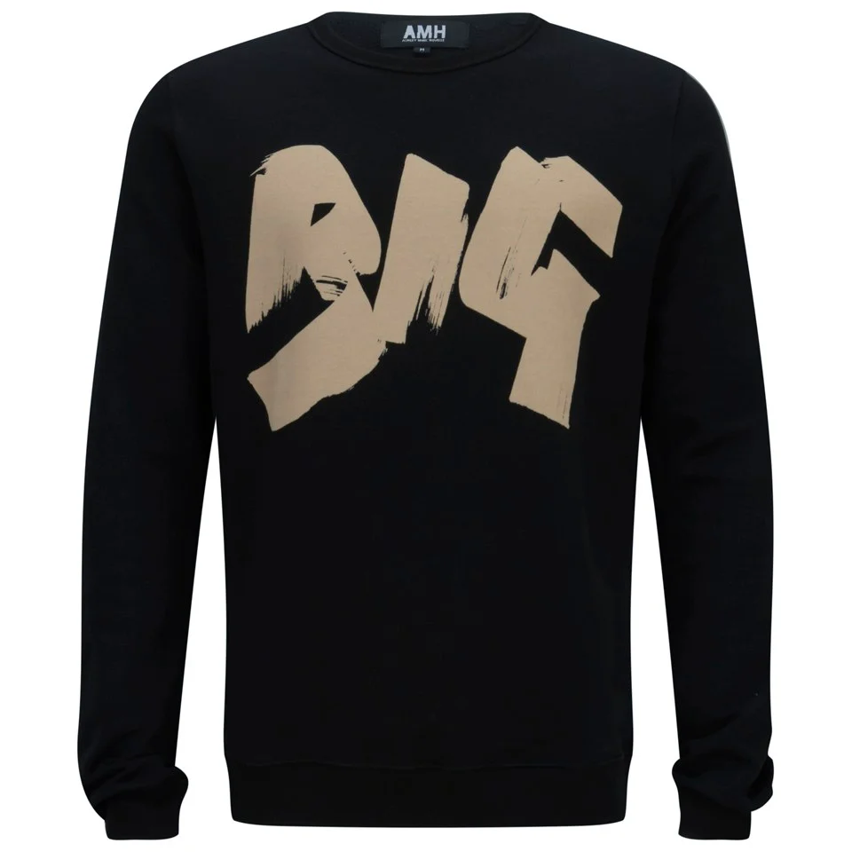 Ashley Marc Hovelle Men's Big Sweatshirt - Black/Discharge Image 1