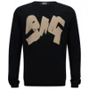 Ashley Marc Hovelle Men's Big Sweatshirt - Black/Discharge - Image 1