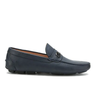 Vivienne Westwood Men's Safety Pin Leather Loafers - Navy
