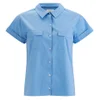 Paul by Paul Smith Women's Short Sleeve Shirt - Pale Blue - Image 1