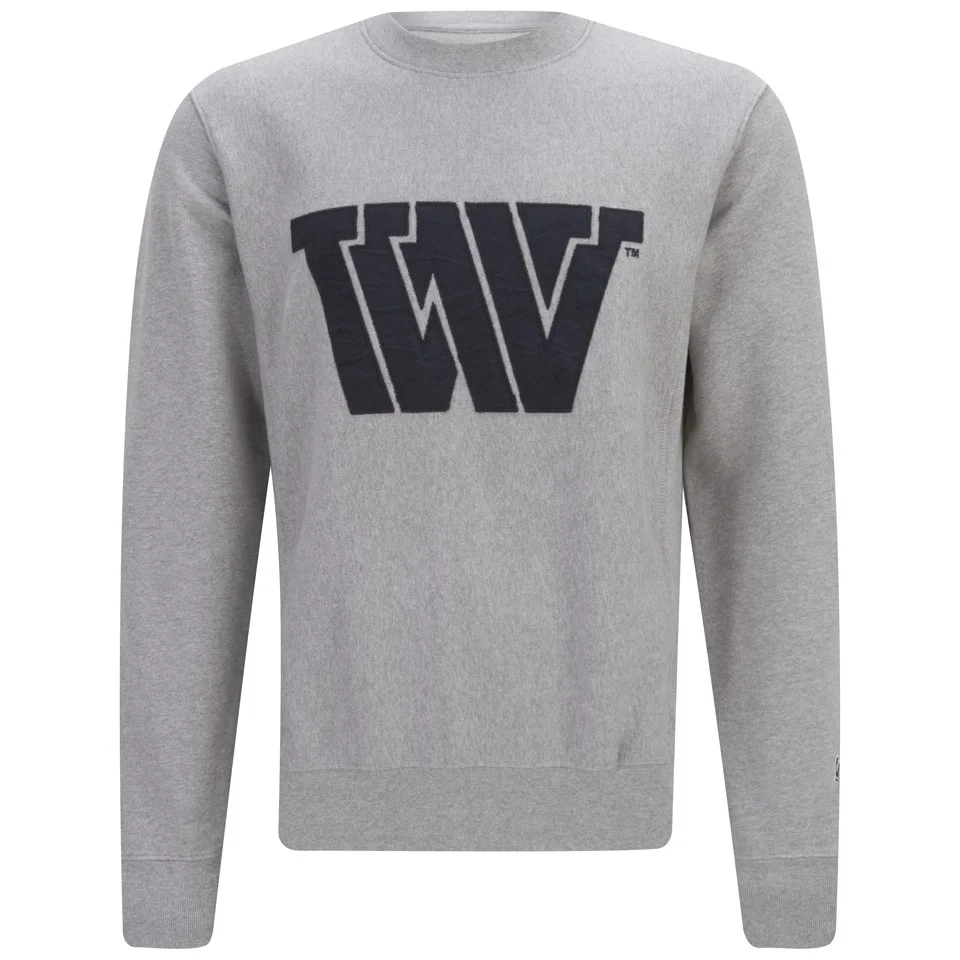 Wood Wood Men's Larry WW Sweatshirt - Grey Melange Image 1