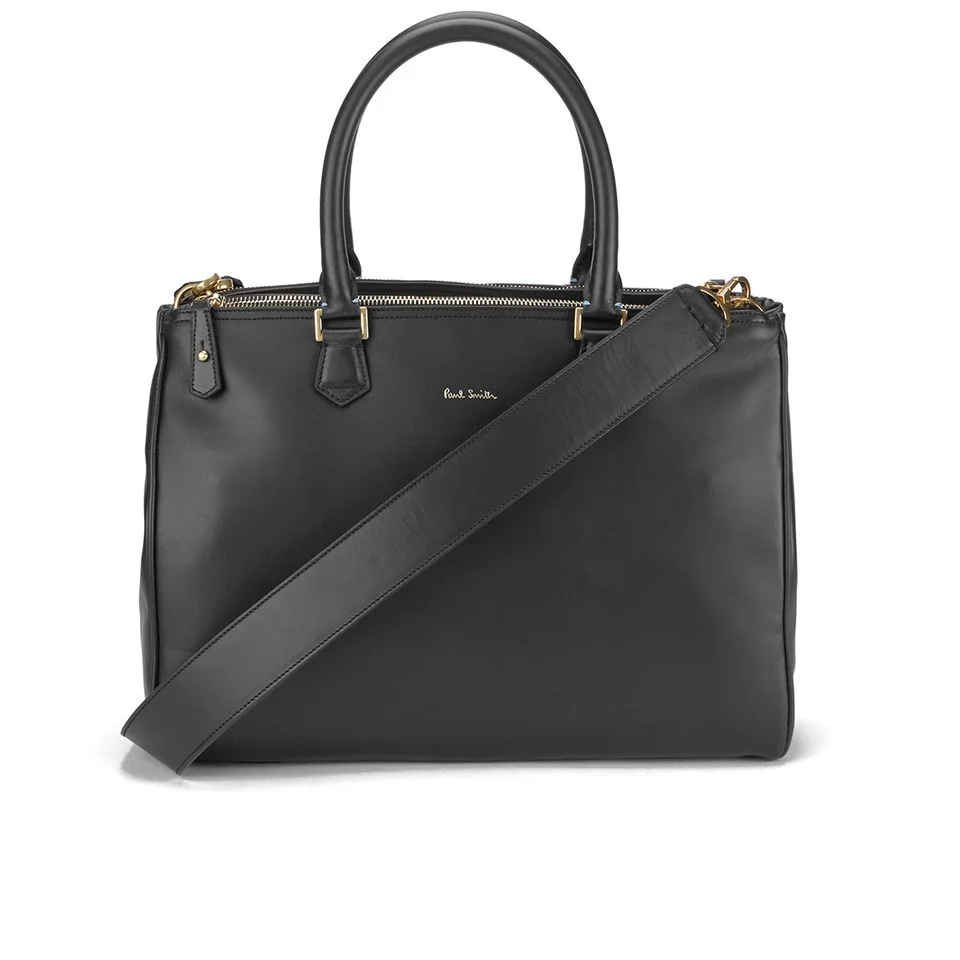 Paul Smith Accessories Double Zip Tote Bag - Black Image 1