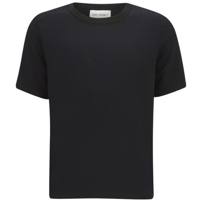 Our Legacy Men's Weaved T-Shirt - Black