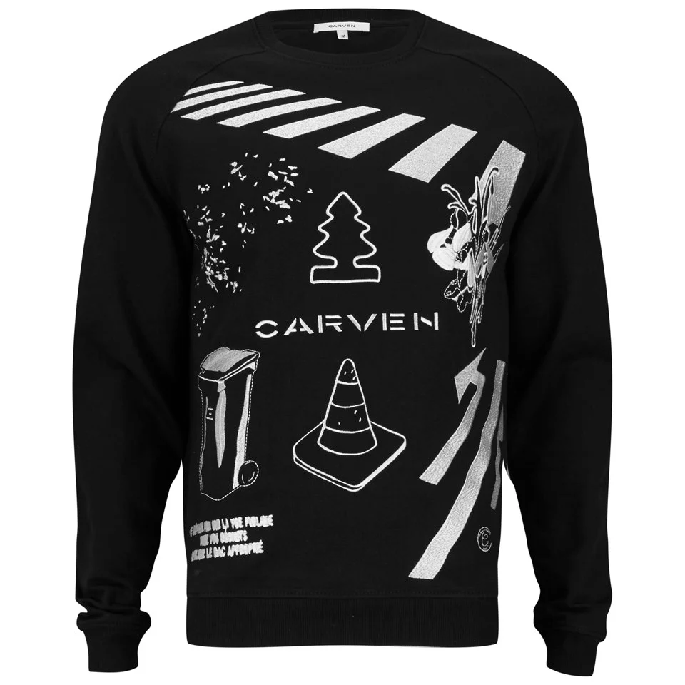 Carven Men's Sponsor Sweatshirt - Black Image 1