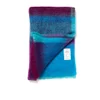 Avoca Mohair Brittas Throw (142 x 100cm) - Turquoise/Pink/Purple - Image 1