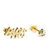 Maria Francesca Pepe Women's Paris and Crystal Pair of Earrings - Gold - Image 1