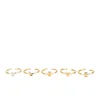 Maria Francesca Pepe Women's Love and Crystal Midi Rings Set of 5 - Gold - Image 1