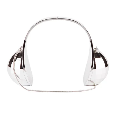Lulu Guinness Women's Perspex Headphones Cross Body -  Silver