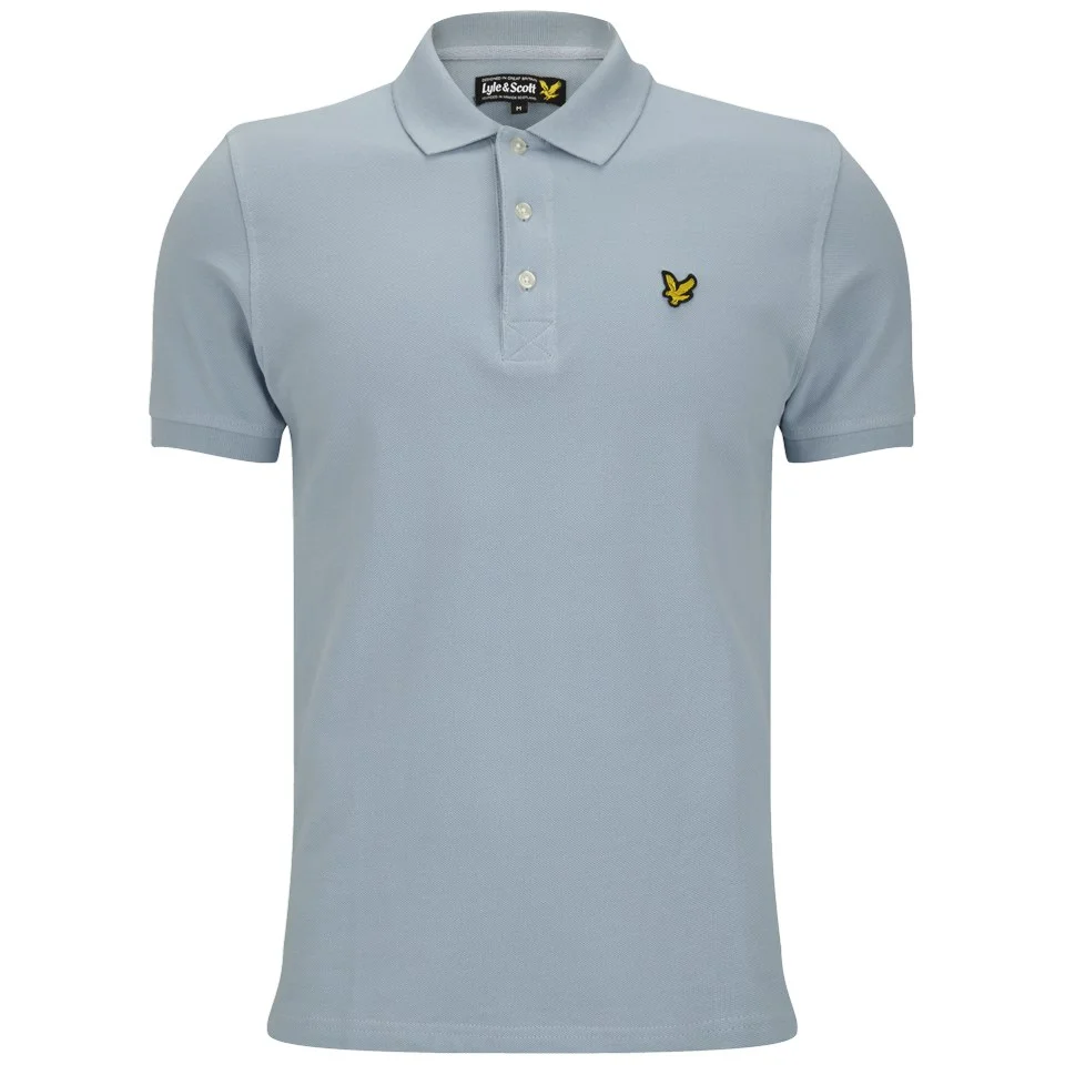 Lyle & Scott Men's Short Sleeve Plain Pique Polo Shirt - Blue Image 1