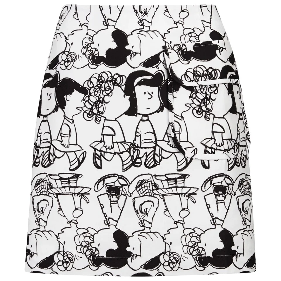 Peter Jensen Women's A-Line Skirt with Pocket - Girls Stripe Image 1