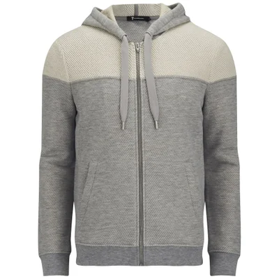 T by Alexander Wang Men's Frenchterry Zipped Hoody - Heather Grey