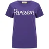 Maison Kitsuné Women's Parisien Print T-Shirt - Purple - Image 1