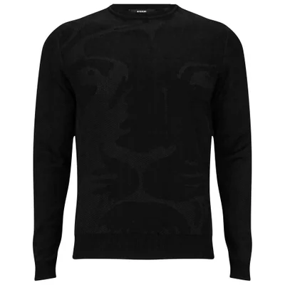 Versus Versace Men's Crew Neck Print Sweatshirt - Black