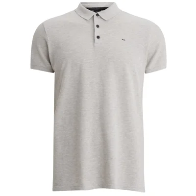 Marc by Marc Jacobs Men's Small Logo Short Sleeve Polo Shirt - Grey