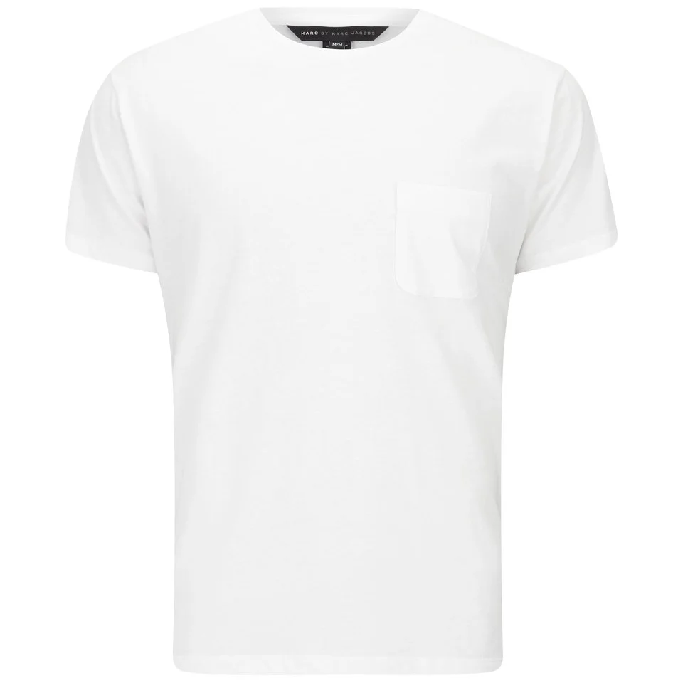 Marc by Marc Jacobs Men's Solid Slub Pocket T-Shirt - White Image 1