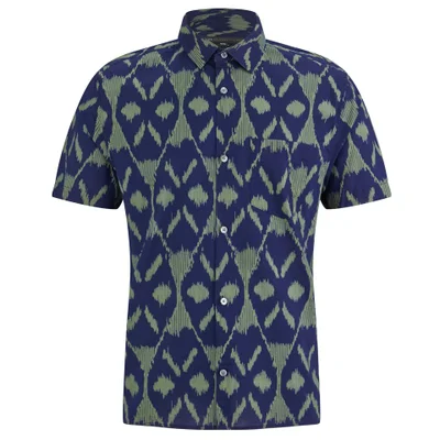 Marc by Marc Jacobs Men's Playa Printed Ikat Short Sleeve Shirt - Green