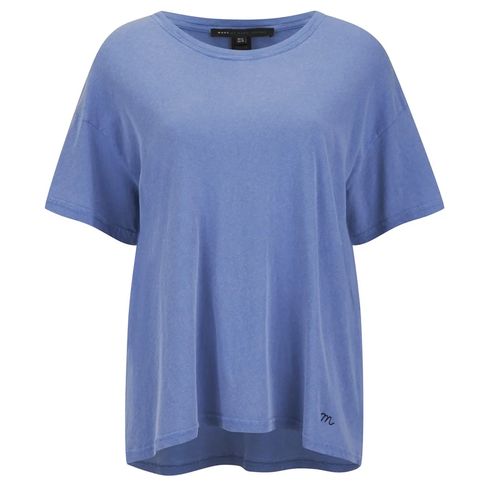 Marc by Marc Jacobs Women's Boxy T-Shirt - Conch Blue Image 1