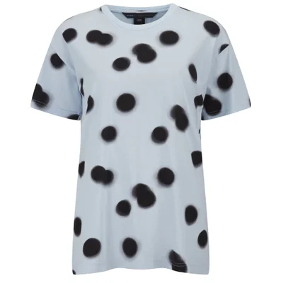 Marc by Marc Jacobs Women's Blurred Dot Printed T-Shirt - Blue Multi