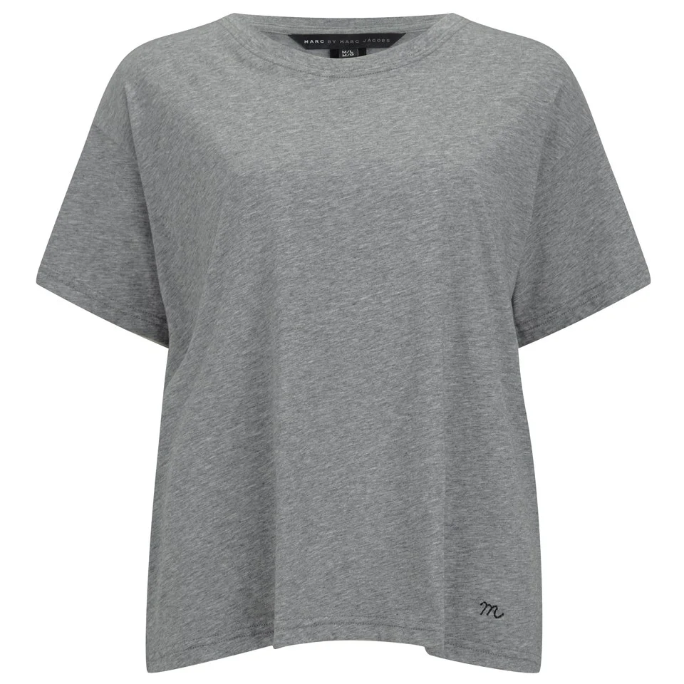 Marc by Marc Jacobs Women's Boxy T-Shirt - Elephant Grey Melange Image 1
