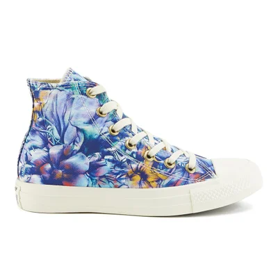 Converse Women's Chuck Taylor All Star Floral Print Hi-Top Canvas Trainers - Peacock Multi