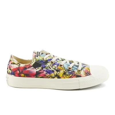 Converse Women's Chuck Taylor All Star Floral Print OX Canvas Trainers - Egret Multi