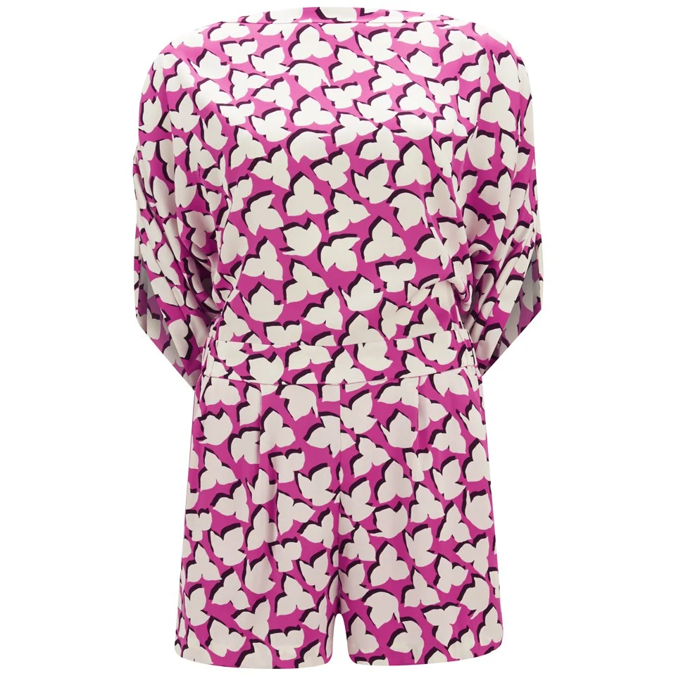 Diane von Furstenberg Women's Soleil Playsuit - Floral Shadows Pink Image 1