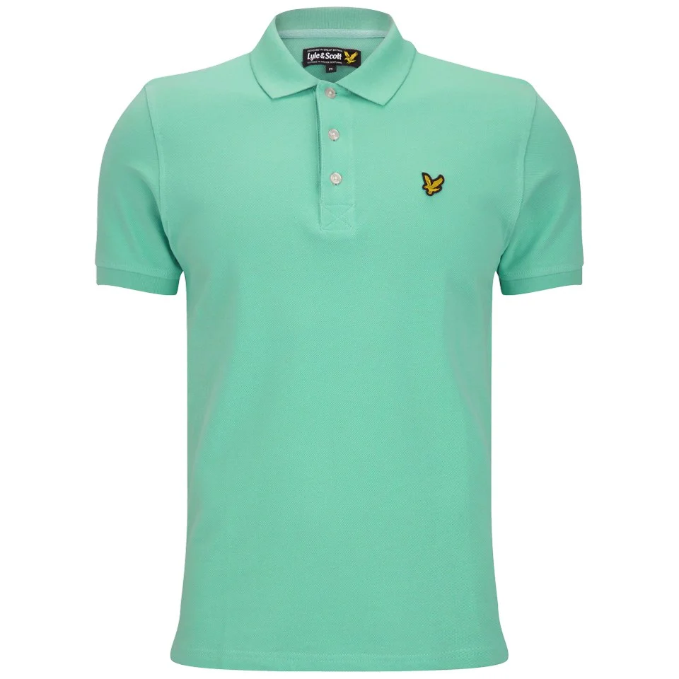 Lyle & Scott Men's Plain Pique Polo Shirt - Vert Green Image 1