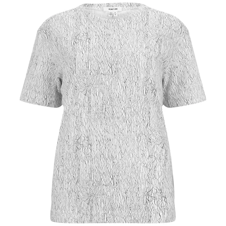 Helmut Lang Women's Lightning Print Washed Jersey T-Shirt - White Image 1