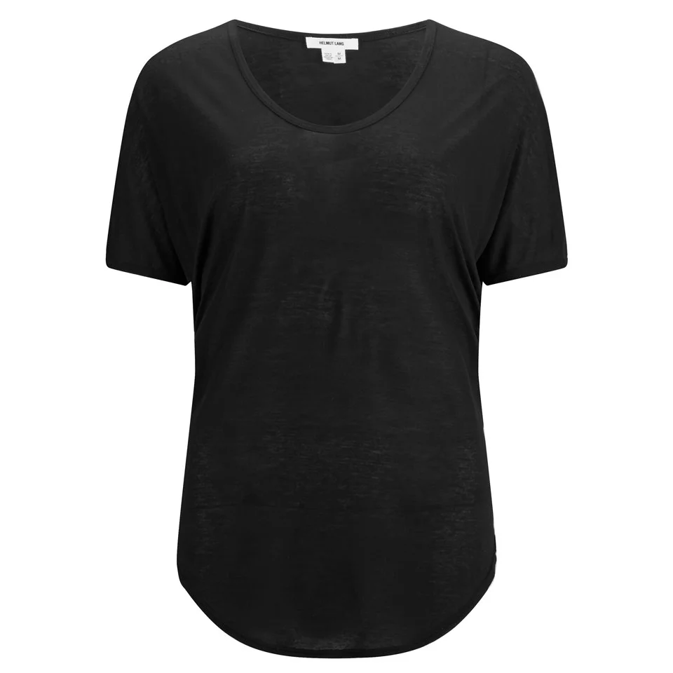 Helmut Lang Women's Entity Jersey Scoop T-Shirt - Black Image 1
