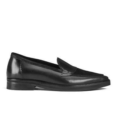 Hudson London Women's Viti Pointed Leather Slip On Shoes - Black