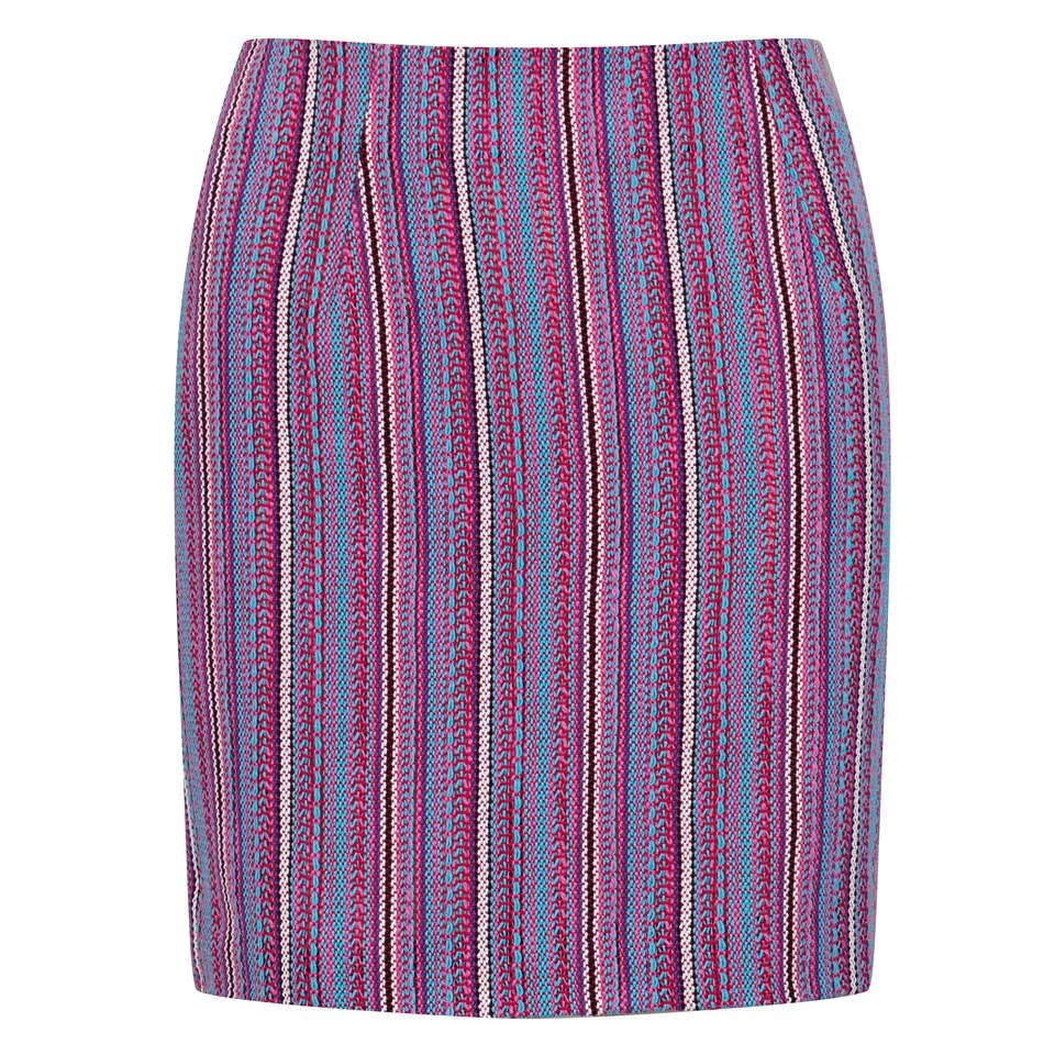Love Moschino Women's Canvas Stripe Skirt - Pink Image 1