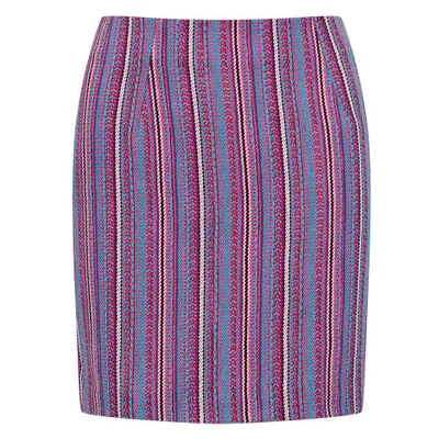 Love Moschino Women's Canvas Stripe Skirt - Pink