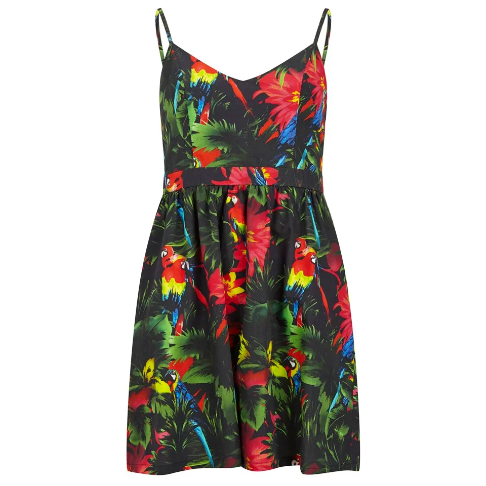 Love Moschino Women's Mini Jungle Print Dress - Black Image 1