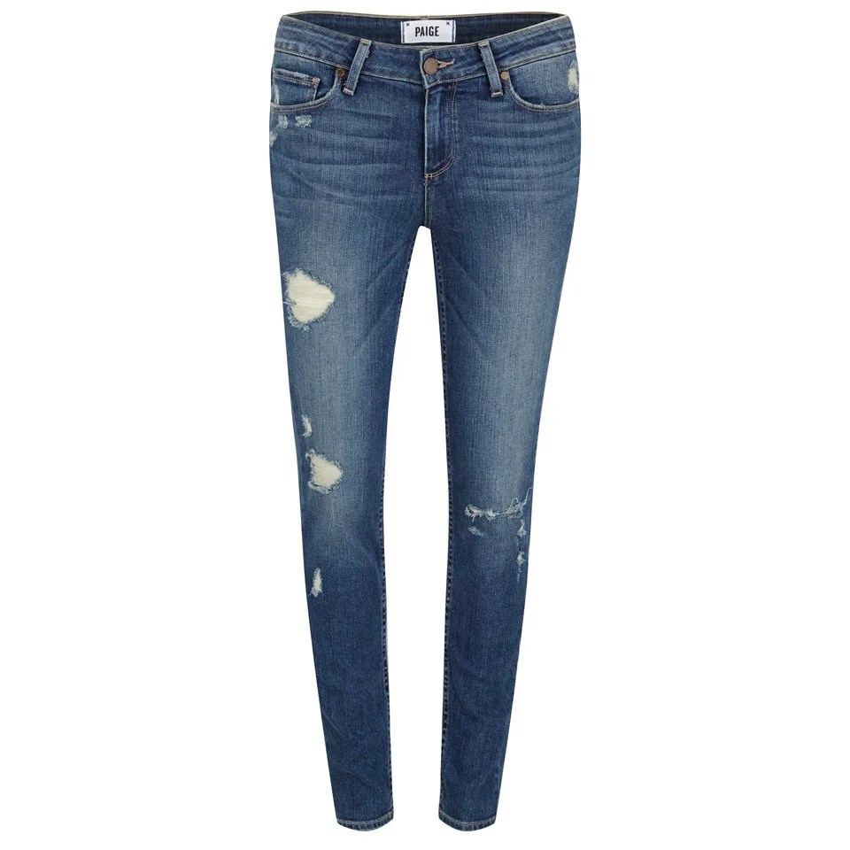 Paige Women's Verdugo Ultra Skinny Jeans with Caballo Inseam Danica - Blue Image 1