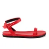 Alexander Wang Women's Alanna Leather Flat Sandals - Lacquer - Image 1