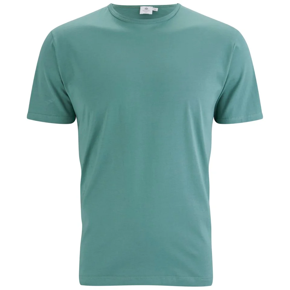 Sunspel Men's Short Sleeve Crew Neck T-Shirt - Thyme Image 1