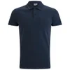 Sunspel Men's Short Sleeve Contrast Placket Riviera Polo Shirt - Navy - Image 1