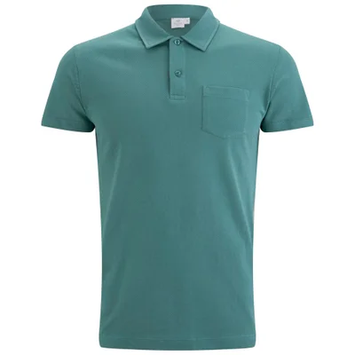 Sunspel Men's Short Sleeve Riviera Polo Shirt - Thyme