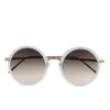 Linda Farrow Women's Round Matt Sunglasses with Grey Lens - Iris - Image 1