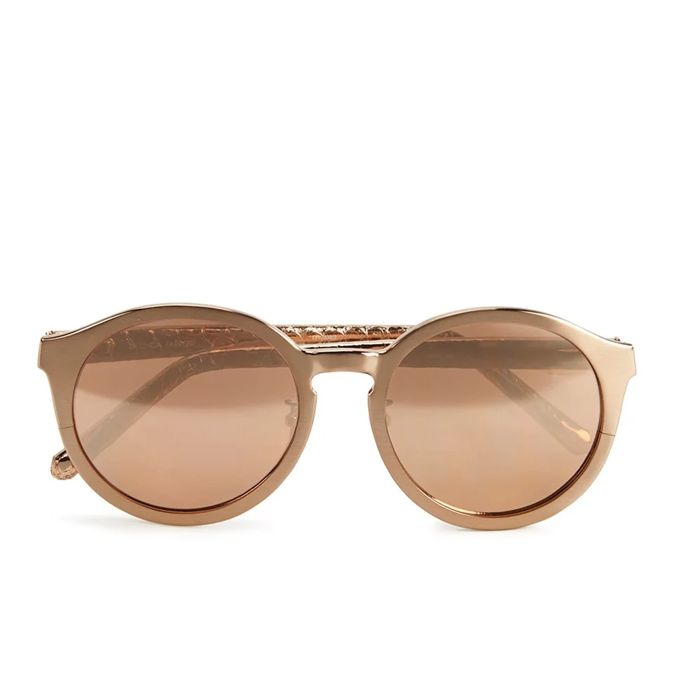 Linda Farrow Women's Sunglasses with Rose Gold Lens - Rose Gold Image 1