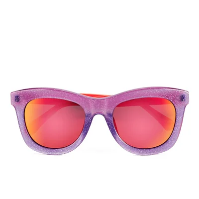 Markus Lupfer Women's Glitter Neon Orange Sunglasses - Lilac