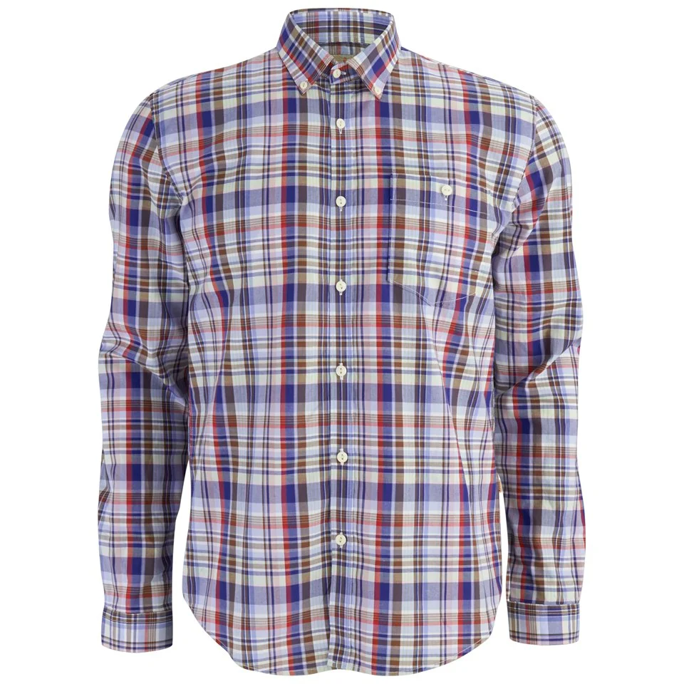 Barbour Men's George Oxford Shirt - Rustic Check Image 1